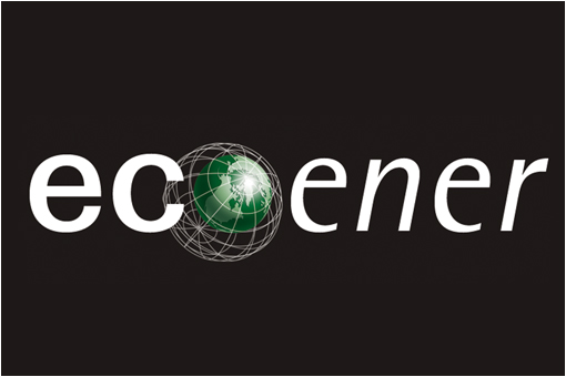 logotipo ecoener sobre fondo negro