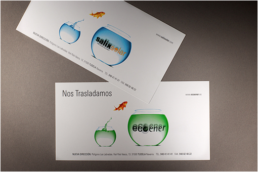 tarjetones mudanza ecoener y salix solar