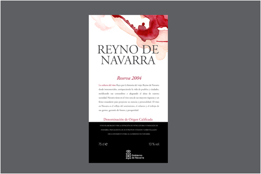 etiqueta vino gobierno de navarra