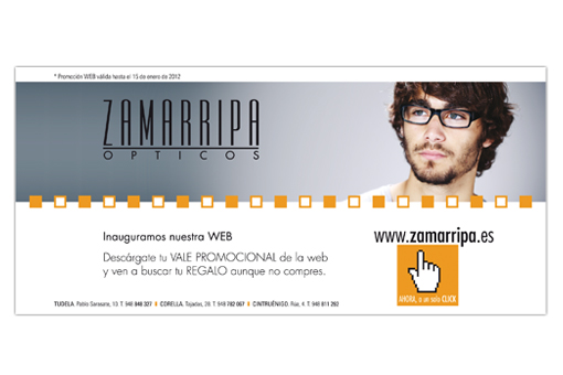 tarjetón publicidad nueva web zamarripa opticos